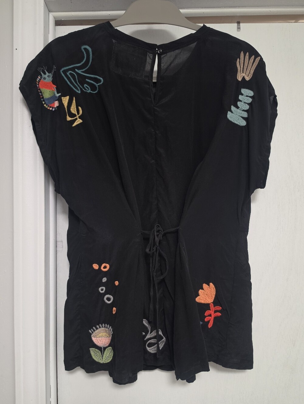 Johnny Was 100% Silk Blouse Sz M - Picture 7 of 14